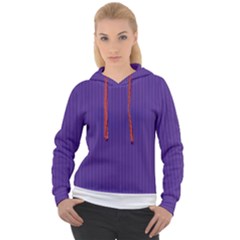 Spanish Violet & White - Women s Overhead Hoodie