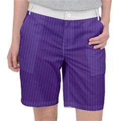 Spanish Violet & White - Pocket Shorts