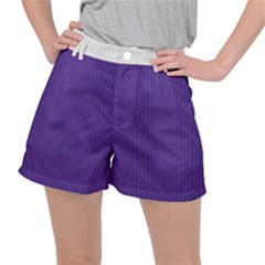 Spanish Violet & White - Ripstop Shorts