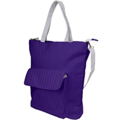 Spanish Violet & White - Shoulder Tote Bag