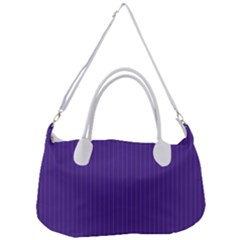 Spanish Violet & White - Removal Strap Handbag by FashionLane