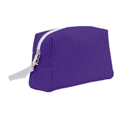 Spanish Violet & White - Wristlet Pouch Bag (Medium)