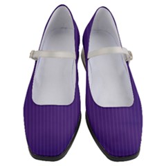 Spanish Violet & White - Women s Mary Jane Shoes by FashionLane