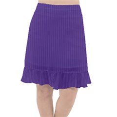 Spanish Violet & White - Fishtail Chiffon Skirt