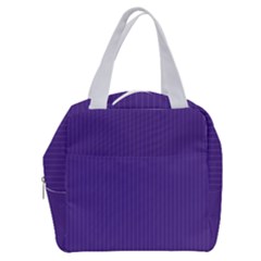 Spanish Violet & White - Boxy Hand Bag