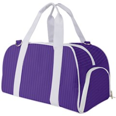Spanish Violet & White - Burner Gym Duffel Bag