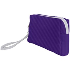 Spanish Violet & White - Wristlet Pouch Bag (Small)