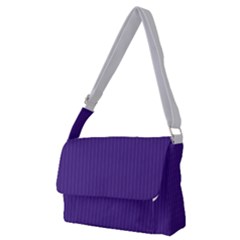 Spanish Violet & White - Full Print Messenger Bag (M)
