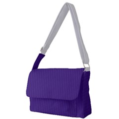 Spanish Violet & White - Full Print Messenger Bag (L)
