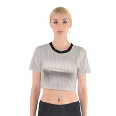 Abalone Grey & Black - Cotton Crop Top by FashionLane