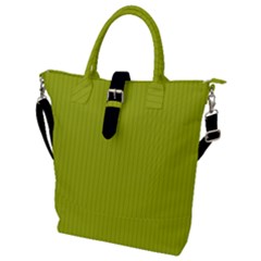 Acid Green & Black - Buckle Top Tote Bag by FashionLane