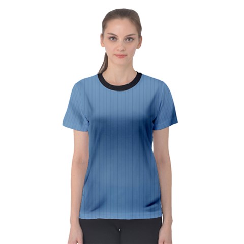 Air Force Blue & Black - Women s Sport Mesh Tee by FashionLane