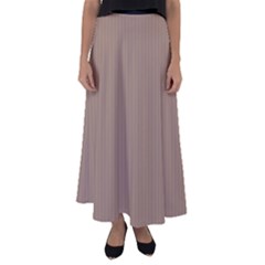 Beaver Brown & Black - Flared Maxi Skirt by FashionLane