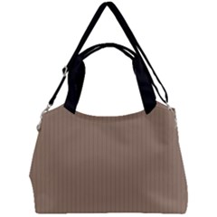 Beaver Brown & Black - Double Compartment Shoulder Bag by FashionLane