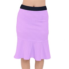 Blossom Pink & Black - Short Mermaid Skirt