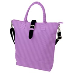 Blossom Pink & Black - Buckle Top Tote Bag by FashionLane