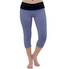 Lavender Violet & Black - Capri Yoga Leggings by FashionLane