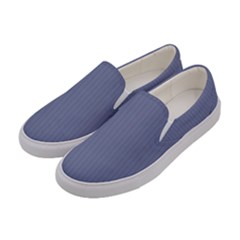 Lavender Violet & Black - Women s Canvas Slip Ons by FashionLane