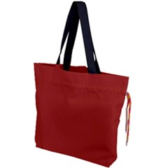 Lipstick Red & Black - Drawstring Tote Bag by FashionLane