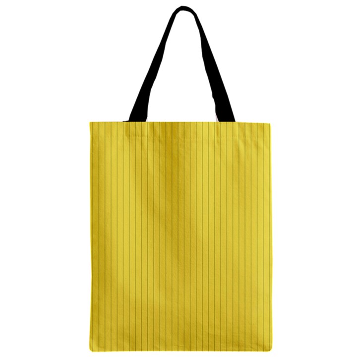Maize Yellow & Black - Zipper Classic Tote Bag