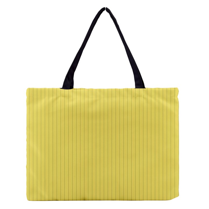 Maize Yellow & Black - Zipper Medium Tote Bag