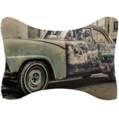 Abandoned Old Car Photo Seat Head Rest Cushion by dflcprintsclothing