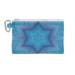 Blue Star Canvas Cosmetic Bag (medium) by Dazzleway