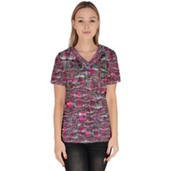 Robot Tastebuds Women s V-neck Scrub Top by MRNStudios