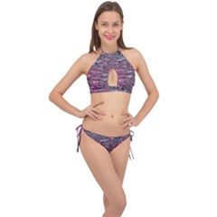 Robot Tastebuds Cross Front Halter Bikini Set by MRNStudios