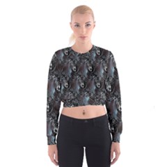 Black Pearls Cropped Sweatshirt by MRNStudios