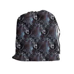 Black Pearls Drawstring Pouch (xl) by MRNStudios