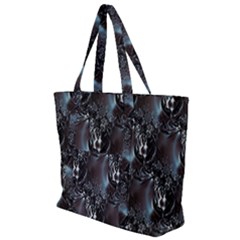 Black Pearls Zip Up Canvas Bag by MRNStudios