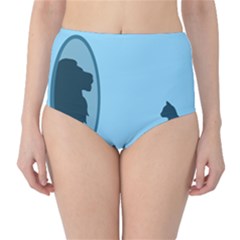 Cat Mirror Lion Classic High-waist Bikini Bottoms