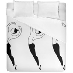 Classical Ballet Dancers Duvet Cover Double Side (california King Size) by Mariart