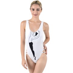 Classical Ballet Dancers High Leg Strappy Swimsuit