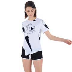 Classical Ballet Dancers Asymmetrical Short Sleeve Sports Tee