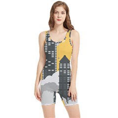 Minimal Skyscrapers Women s Wrestling Singlet by Alisyart