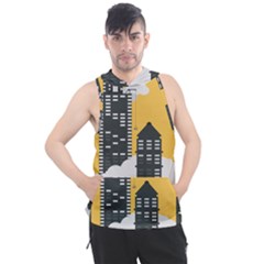 Minimal Skyscrapers Men s Sleeveless Hoodie