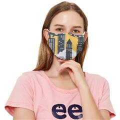 Minimal Skyscrapers Fitted Cloth Face Mask (adult)