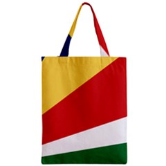 Seychelles Flag Zipper Classic Tote Bag by FlagGallery