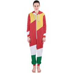 Seychelles Flag Hooded Jumpsuit (ladies)  by FlagGallery