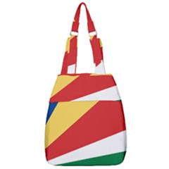 Seychelles Flag Center Zip Backpack by FlagGallery