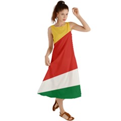 Seychelles Flag Summer Maxi Dress by FlagGallery