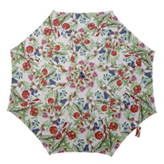 Flowers Pattern Hook Handle Umbrellas (small) by goljakoff