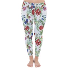 Flowers Pattern Classic Winter Leggings by goljakoff