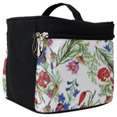 Flowers Pattern Make Up Travel Bag (big) by goljakoff