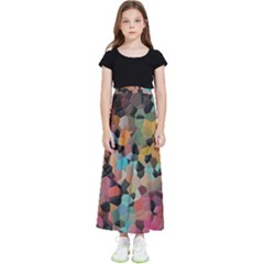 Mosaic Pieces                                                       Kids  Flared Maxi Skirt by LalyLauraFLM