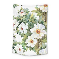 White Flowers Small Tapestry by goljakoff