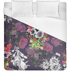 Purple Flowers Duvet Cover (king Size) by goljakoff