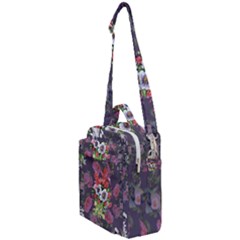 Purple Flowers Crossbody Day Bag by goljakoff